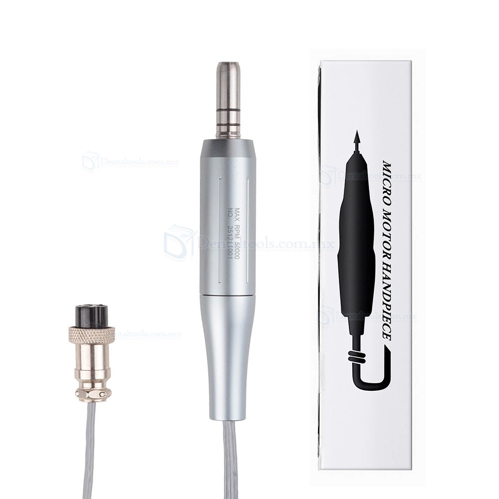 Motor El&eacute;ctrico Dental Sin Escobillas Tipo E 50,000 RPM para Contra&aacute;ngulo y Pieza Recta